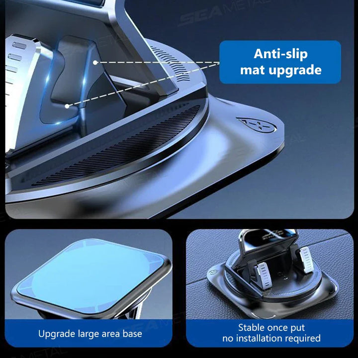Supporto per Telefono Auto Rotazione 360 Gradi Supporto per Cruscotto Antiscivolo in Silicone Testa di Navigazione Adattamento Universale Tendenza Autunno 2026