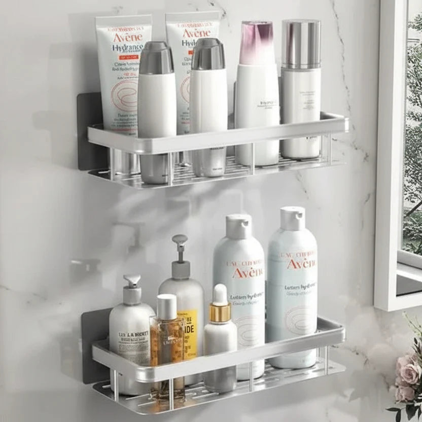 NORDICSHELF - Mensola Adesiva per il Bagno – Senza Trapano &amp; Elegante per Ogni Bagno