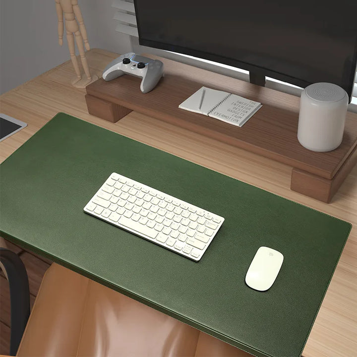 Tappetino da Scrivania in PU-Pelle con Superficie Antiscivolo, Supporto per Polso e Gomito – Cuscinetto Ergonomico per Ufficio e Giochi