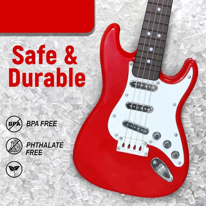 Chitarra Elettrica a 4 Corde per Bambini - Strumento Musicale Portatile, Regalo Perfetto per Giovani Musicisti