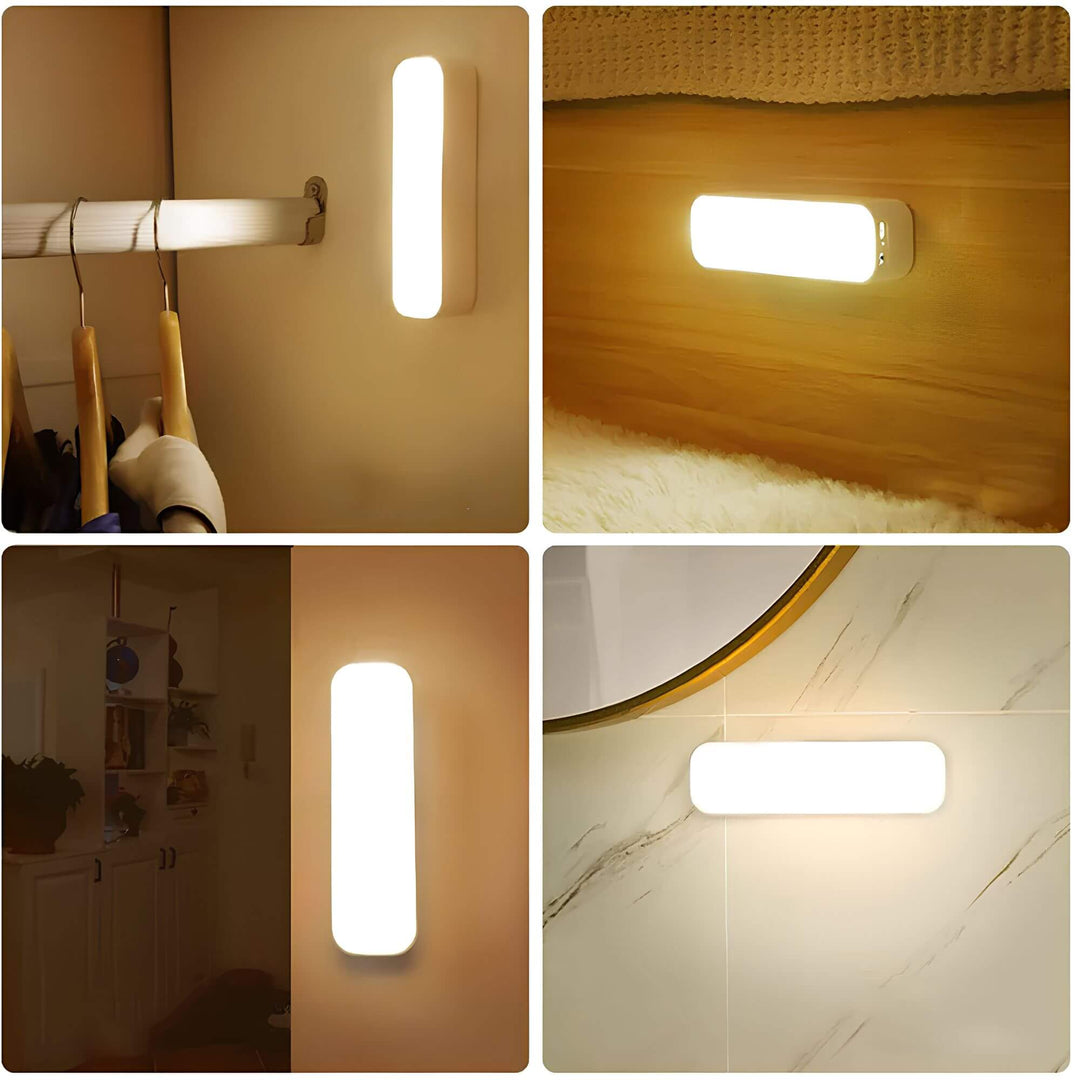 SensiGlow: Lampada da parete LED a controllo di movimento con funzione smart – Luce senza fili per corridoi e scale