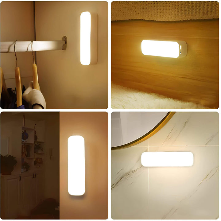SensiGlow: Lampada da parete LED a controllo di movimento con funzione smart – Luce senza fili per corridoi e scale