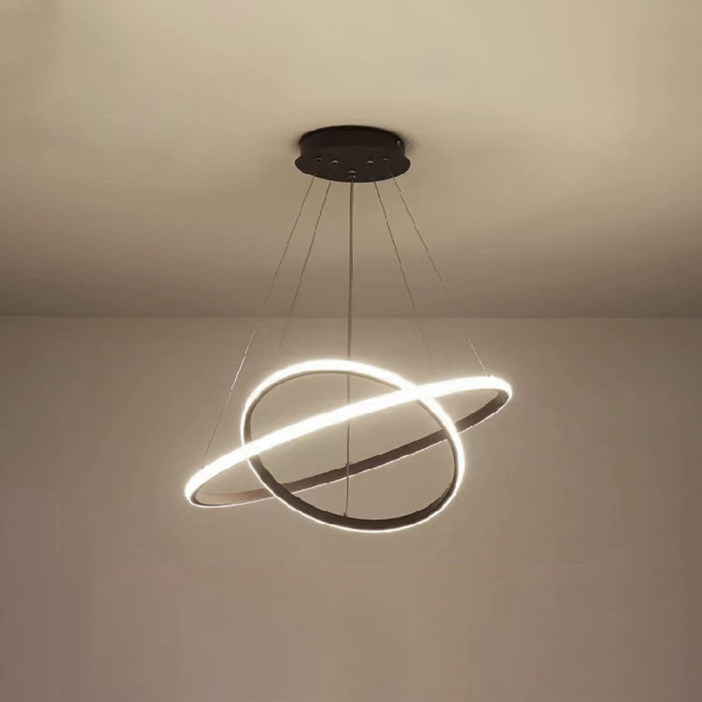 Seraphis: moderna lampada a sospensione LED dal design ad anello – per sala da pranzo e soggiorno