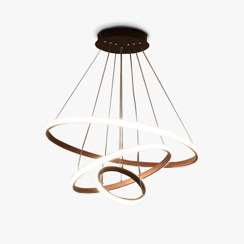 Seraphis: moderna lampada a sospensione LED dal design ad anello – per sala da pranzo e soggiorno