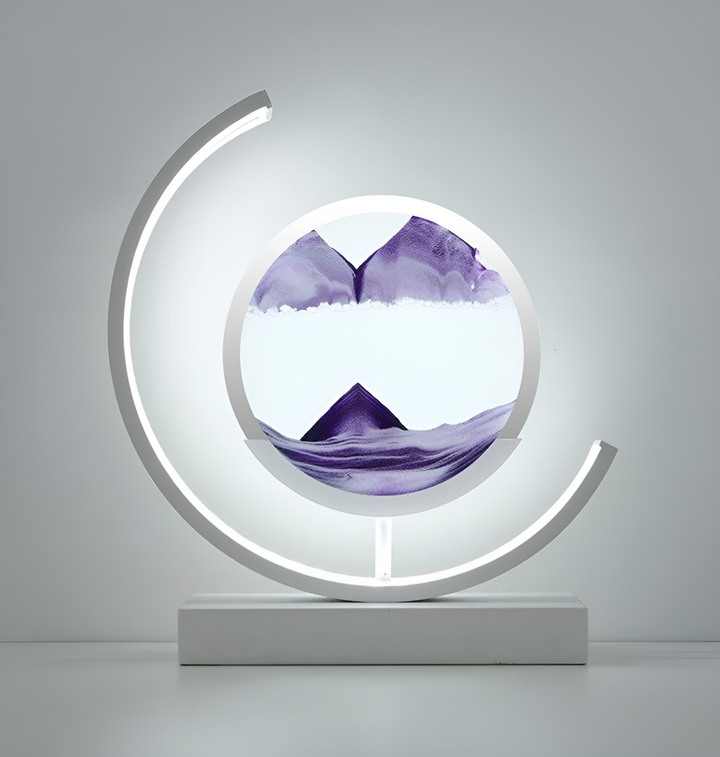 SerenGlow: Lampada Notturna LED 3D con Sabbia Fluente – Luce Rilassante per Soggiorno e Camera da Letto