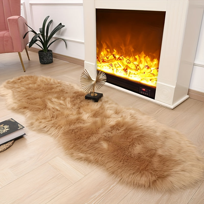 SerenaMira: Tappeto Morbido in Fibra Sintetica di Lusso – ideale per Soggiorno e Decorazioni Invernali