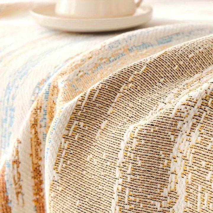 SereneStripes: Copriletto per divano in stile righe in chenille con utilizzo versatile – per divano e sedia