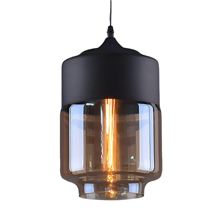 Serenitéa: Lampada a sospensione con batteria ricaricabile e design in vetro e metallo – per lounge e area lettura
