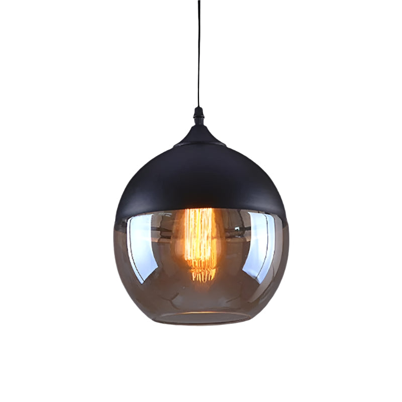 Serenitéa: Lampada a sospensione con batteria ricaricabile e design in vetro e metallo – per lounge e area lettura