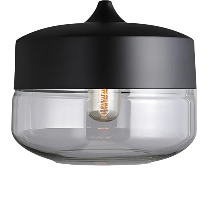 Serenitéa: Lampada a sospensione con batteria ricaricabile e design in vetro e metallo – per lounge e area lettura