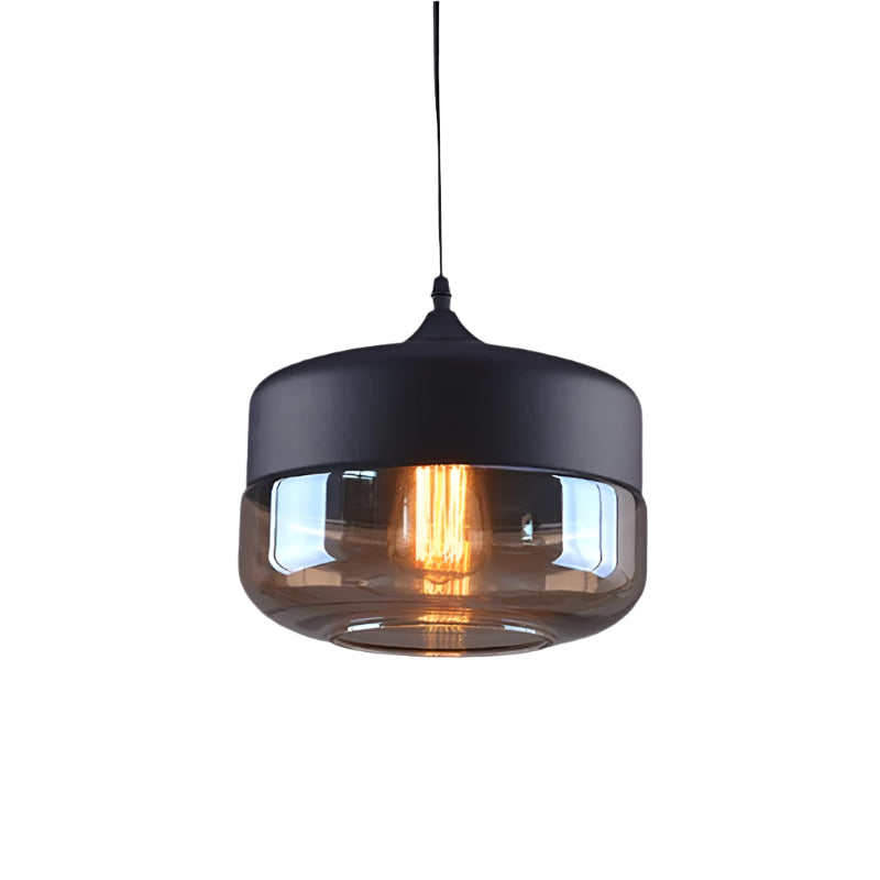 Serenitéa: Lampada a sospensione con batteria ricaricabile e design in vetro e metallo – per lounge e area lettura