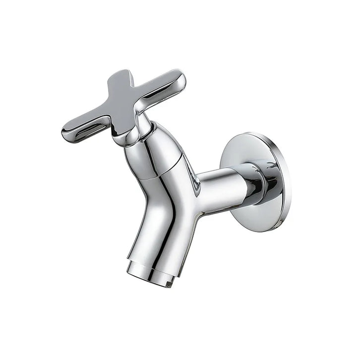 BrassFlow – Rubinetto per Acqua Fredda da Parete in Ottone Massiccio
