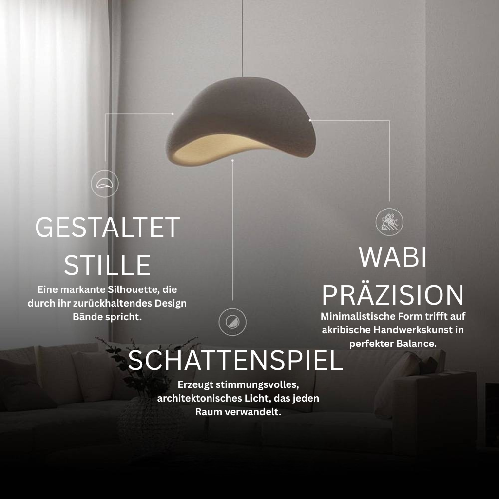ShibuiLicht: Lampada a sospensione moderna fatta a mano design nuvola LED dimmerabile – per soggiorno e sala da pranzo