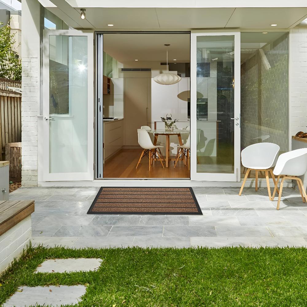 SichererStreifen: tappetino pratico – antiscivolo, facile da pulire e design a righe classico per corridoio e patio