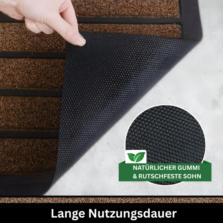SichererStreifen: tappetino pratico – antiscivolo, facile da pulire e design a righe classico per corridoio e patio