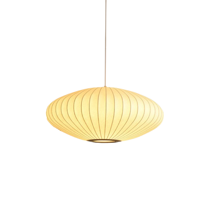 Silkaura: Lampada a sospensione LED in tessuto di seta – design e eleganza italiana