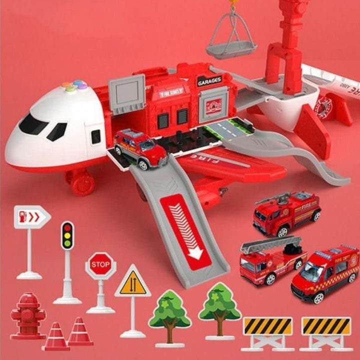 SKYQUEST – Set Avventura AirPlay con Aereo e Veicoli per Bambini Creativi