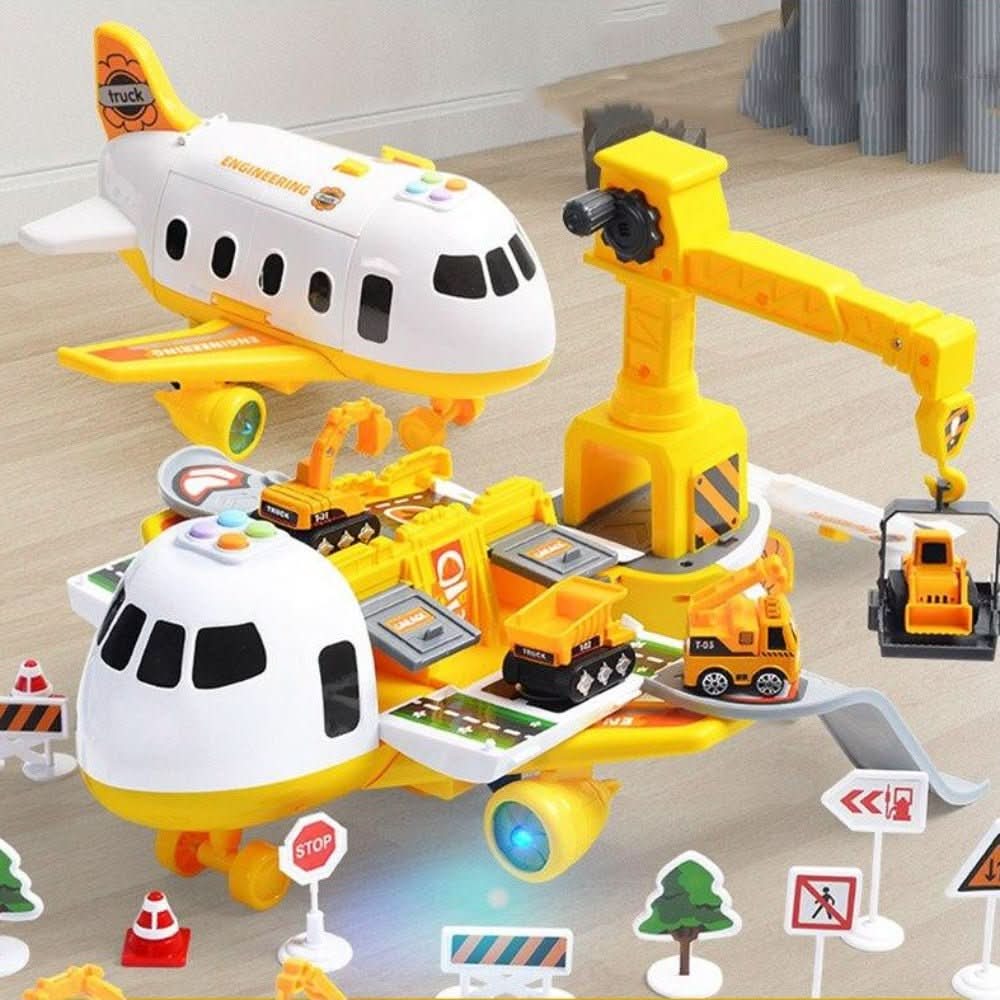 SKYQUEST – Set Avventura AirPlay con Aereo e Veicoli per Bambini Creativi