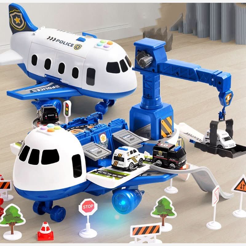 SKYQUEST – Set Avventura AirPlay con Aereo e Veicoli per Bambini Creativi