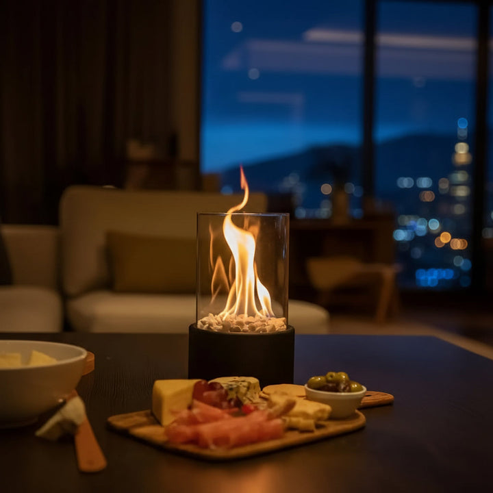 SLEEKFLAME – Camino da Tavolo Senza Fumi per Uso Interno ed Esterno Elegante