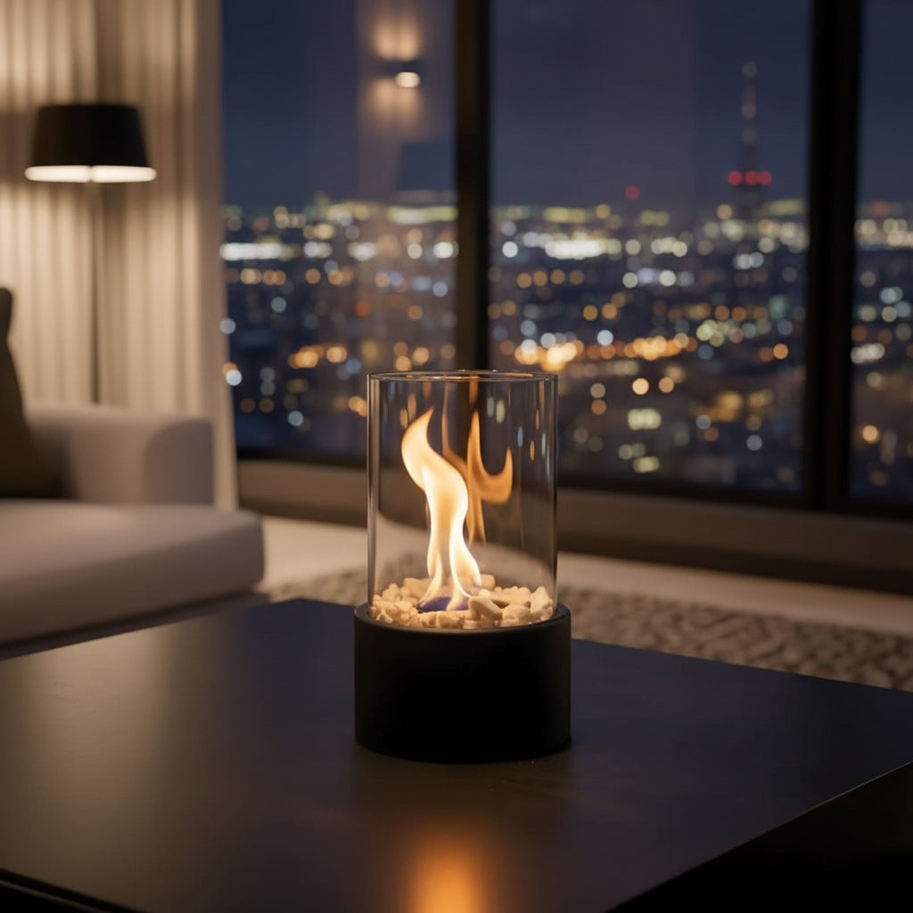 SLEEKFLAME – Camino da Tavolo Senza Fumi per Uso Interno ed Esterno Elegante