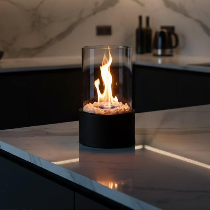 SLEEKFLAME – Camino da Tavolo Senza Fumi per Uso Interno ed Esterno Elegante
