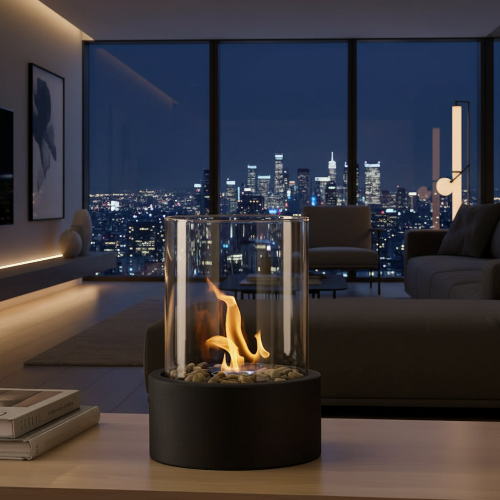 SLEEKFLAME – Camino da Tavolo Senza Fumi per Uso Interno ed Esterno Elegante