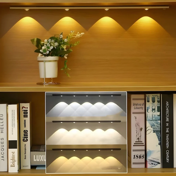 SmartWall: Lampada da parete LED ricaricabile con sensore di movimento e dimmer touch – per interni e scale