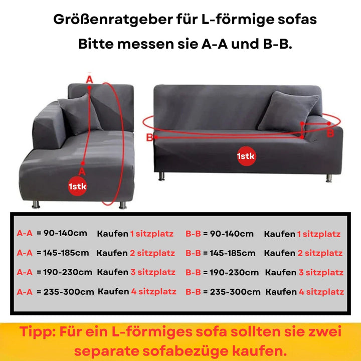 SofaGuard: Copertura per divano in jacquard impermeabile con retro antiscivolo e tessuto facile da pulire – per soggiorno e famiglie