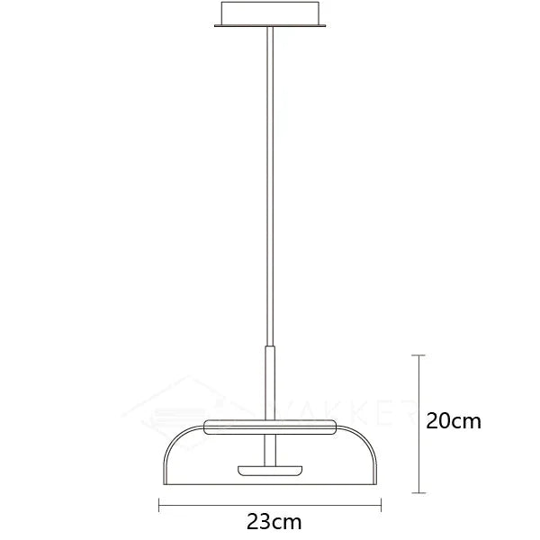 Solara: Lampadario in ottone e vetro con LED integrato – per sala da pranzo e soggiorno