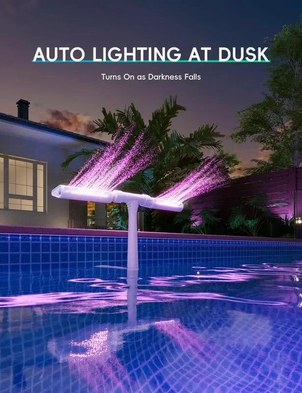 AquaGlow™ Fontaine de Tranquillité Solaire