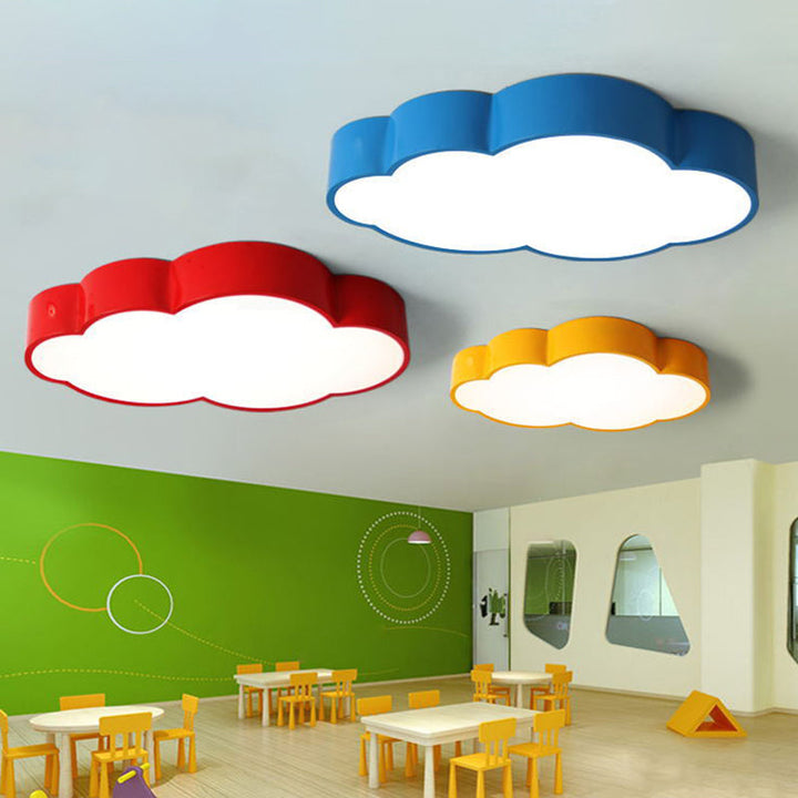 Lampada da soffitto per bambini Solvia LED in acrilico – Luce soffusa per camerette e stanze da gioco