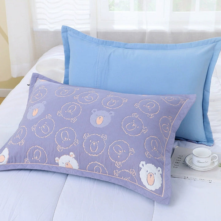 SommerBlüte: Fodera per cuscino con stampa floreale – elegante e durevole per camera da letto e camere per gli ospiti (set da 2)