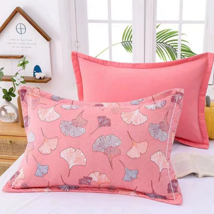 SommerBlüte: Fodera per cuscino con stampa floreale – elegante e durevole per camera da letto e camere per gli ospiti (set da 2)