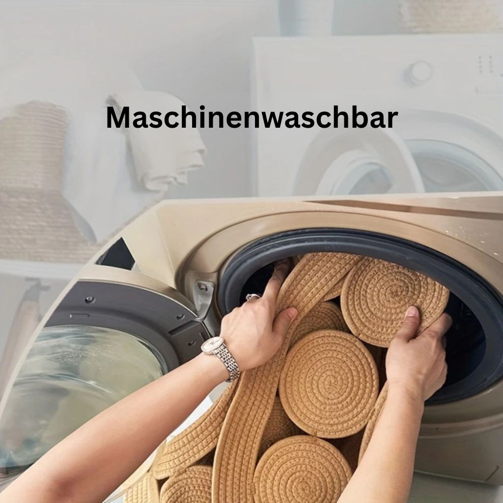 SonnenKreis: tappetino ovale Boho in design a spirale – morbido, antiscivolo e decorativo per soggiorno e corridoio