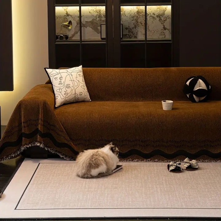 SoraLinie: Copridivano elegante con design moderno e qualità morbida – per aree living e di seduta