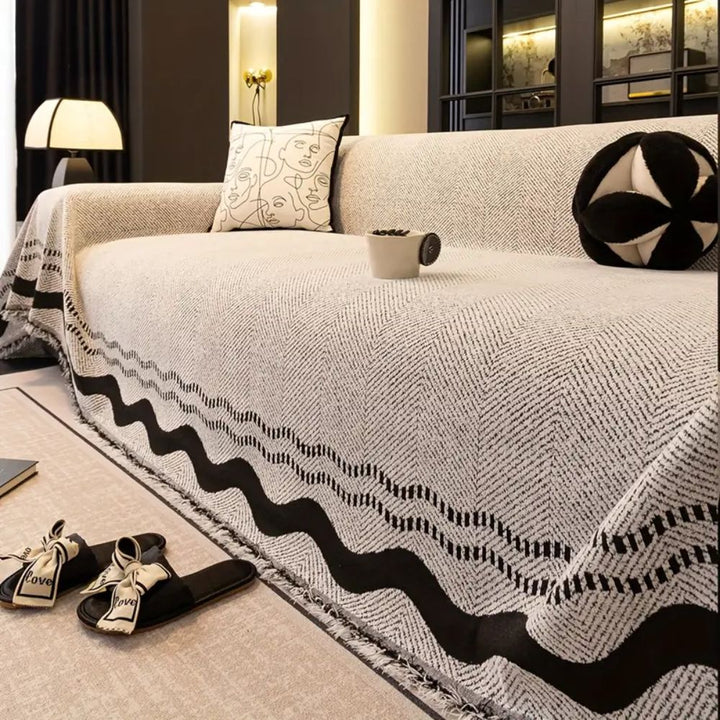 SoraLinie: Copridivano elegante con design moderno e qualità morbida – per aree living e di seduta