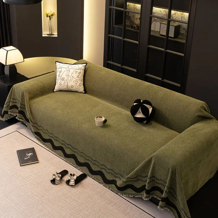 SoraLinie: Copridivano elegante con design moderno e qualità morbida – per aree living e di seduta