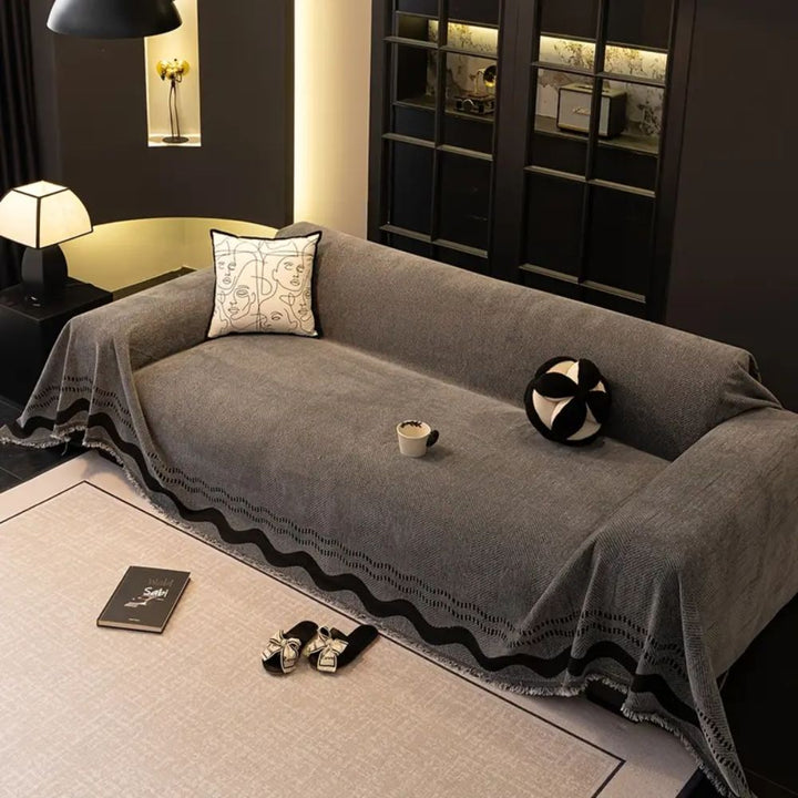 SoraLinie: Copridivano elegante con design moderno e qualità morbida – per aree living e di seduta