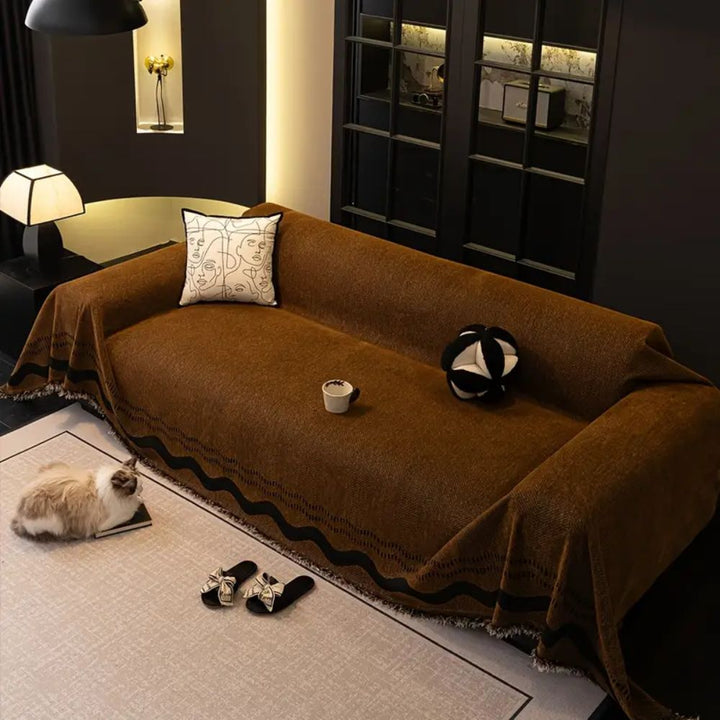 SoraLinie: Copridivano elegante con design moderno e qualità morbida – per aree living e di seduta