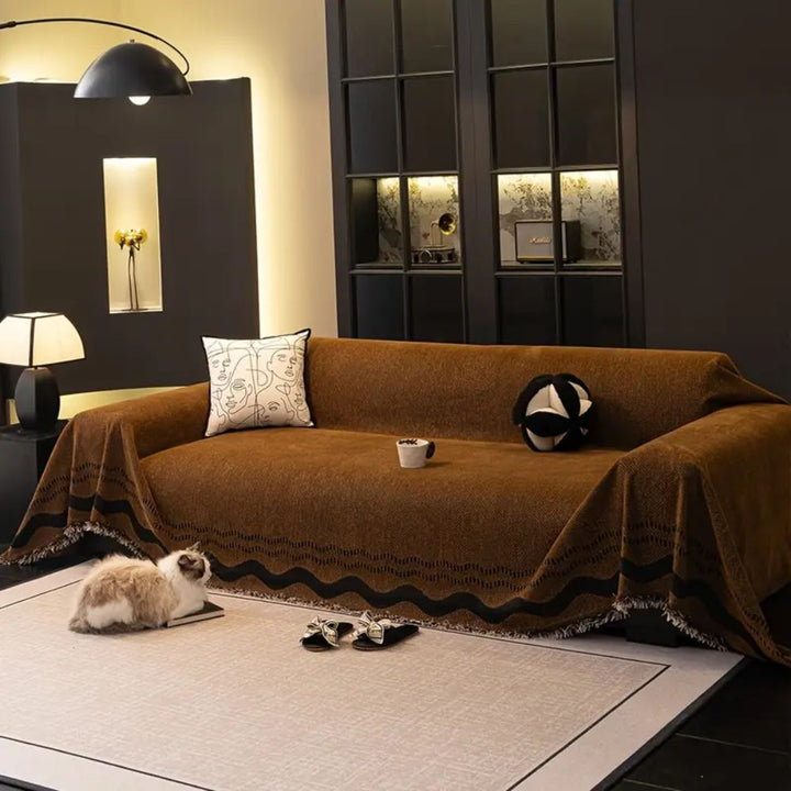 SoraLinie: Copridivano elegante con design moderno e qualità morbida – per aree living e di seduta