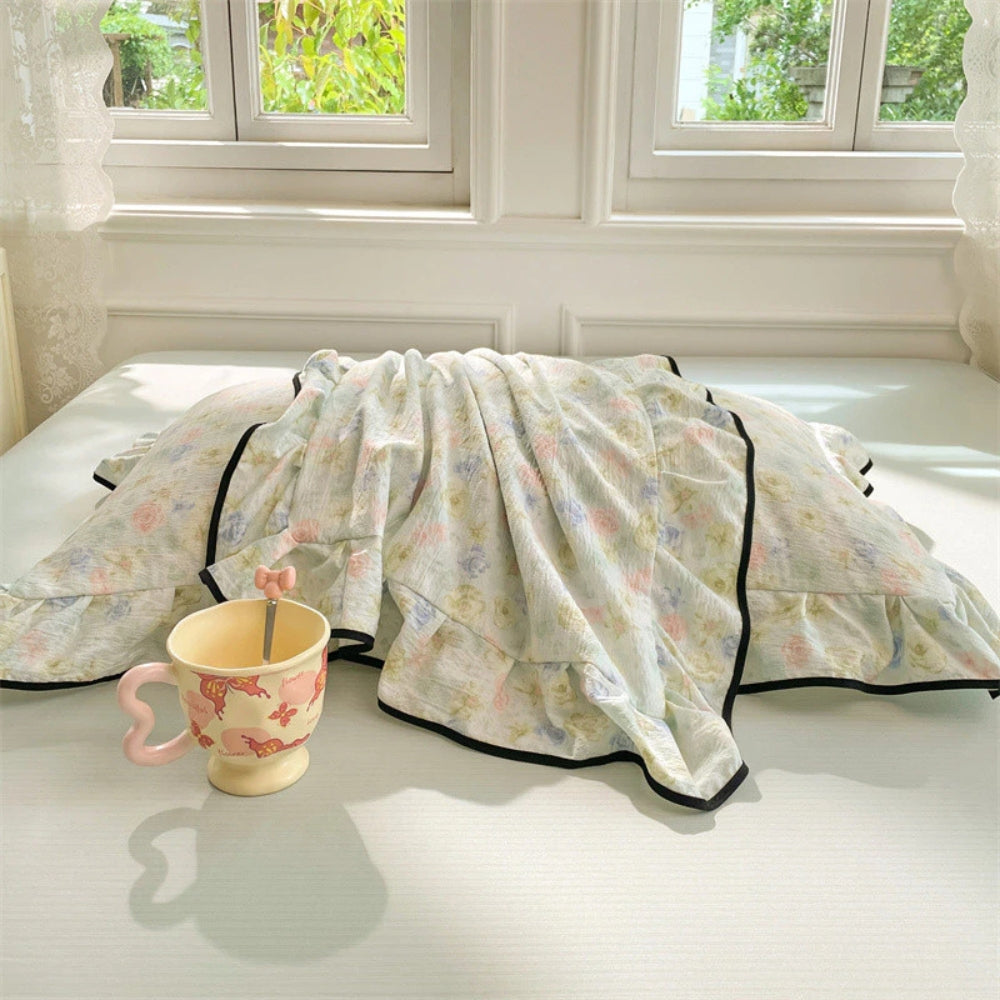 SpitzenTraum: Fodera per cuscino con volant e pizzo – romantica e decorativa per la camera da letto (set da 2)