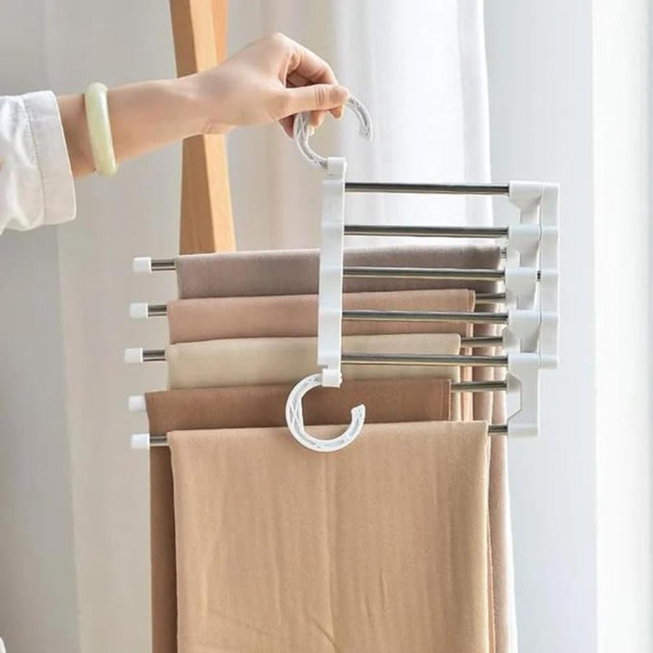 StahlLinie: Appendino per pantaloni con 5 barre – durevole, antiscivolo e perfetto per jeans, completi e pantaloni in tessuto
