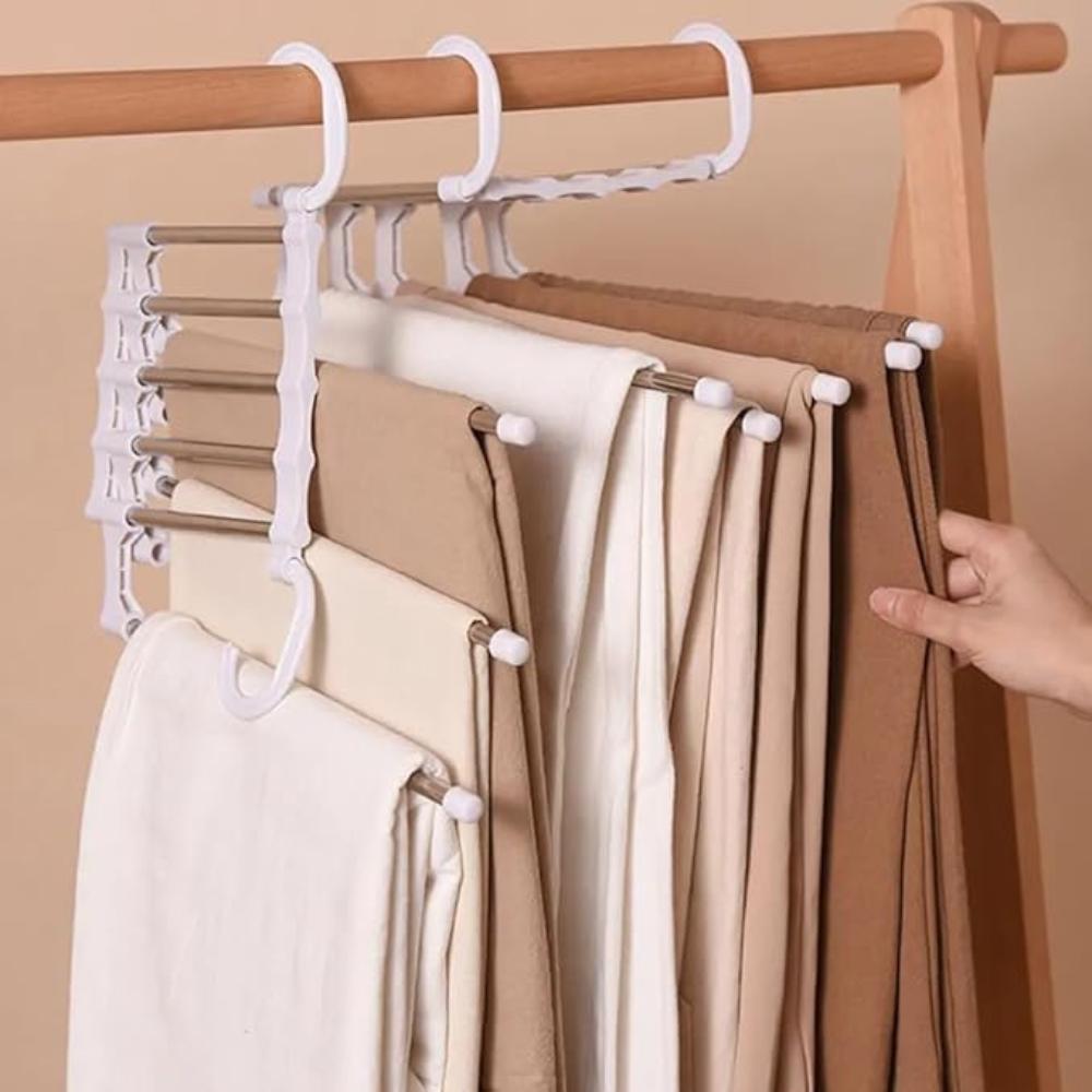 StahlLinie: Appendino per pantaloni con 5 barre – durevole, antiscivolo e perfetto per jeans, completi e pantaloni in tessuto