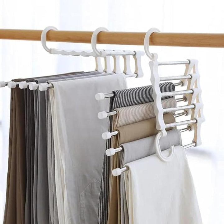 StahlLinie: Appendino per pantaloni con 5 barre – durevole, antiscivolo e perfetto per jeans, completi e pantaloni in tessuto