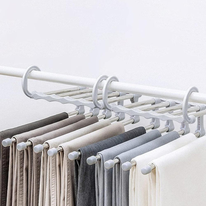 StahlLinie: Appendino per pantaloni con 5 barre – durevole, antiscivolo e perfetto per jeans, completi e pantaloni in tessuto