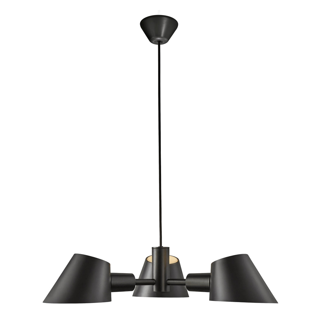 Lampada a sospensione Stay 3 Light, Nera
