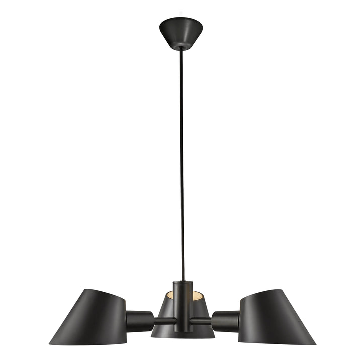 Lampada a sospensione Stay 3 Light, Nera