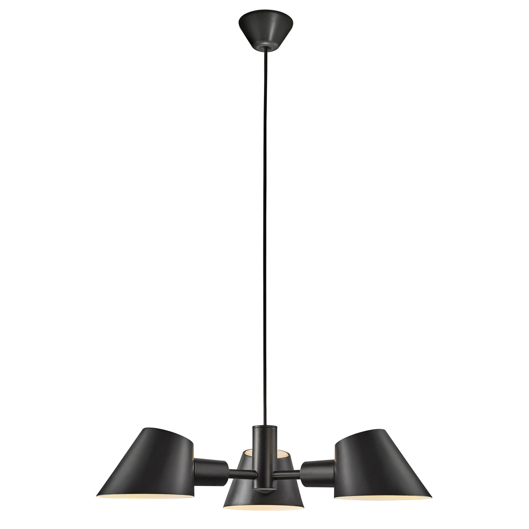 Lampada a sospensione Stay 3 Light, Nera