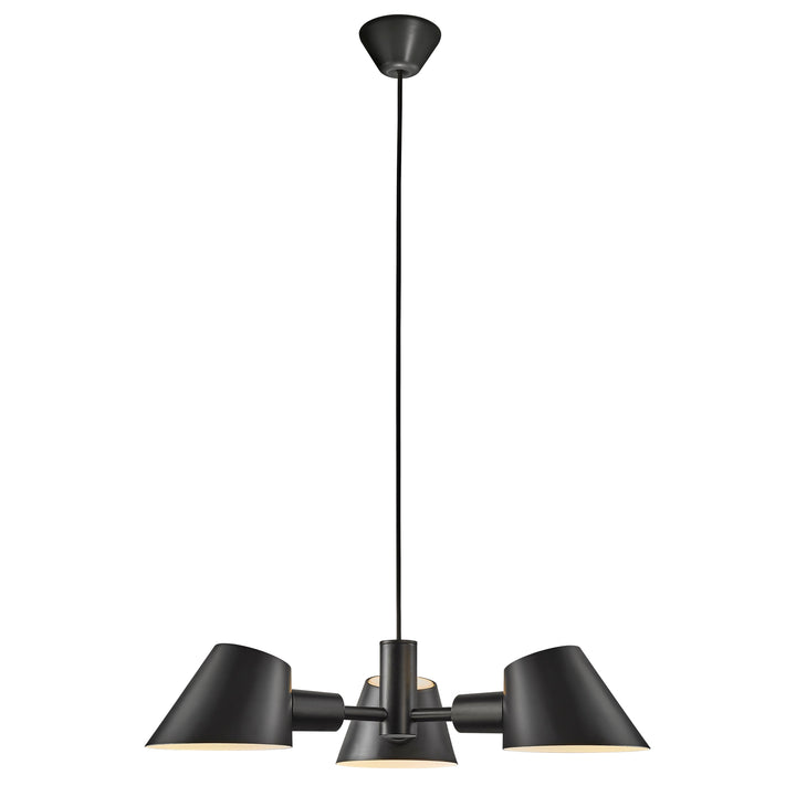 Lampada a sospensione Stay 3 Light, Nera
